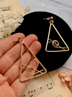 Серьги "Геометрия звука"