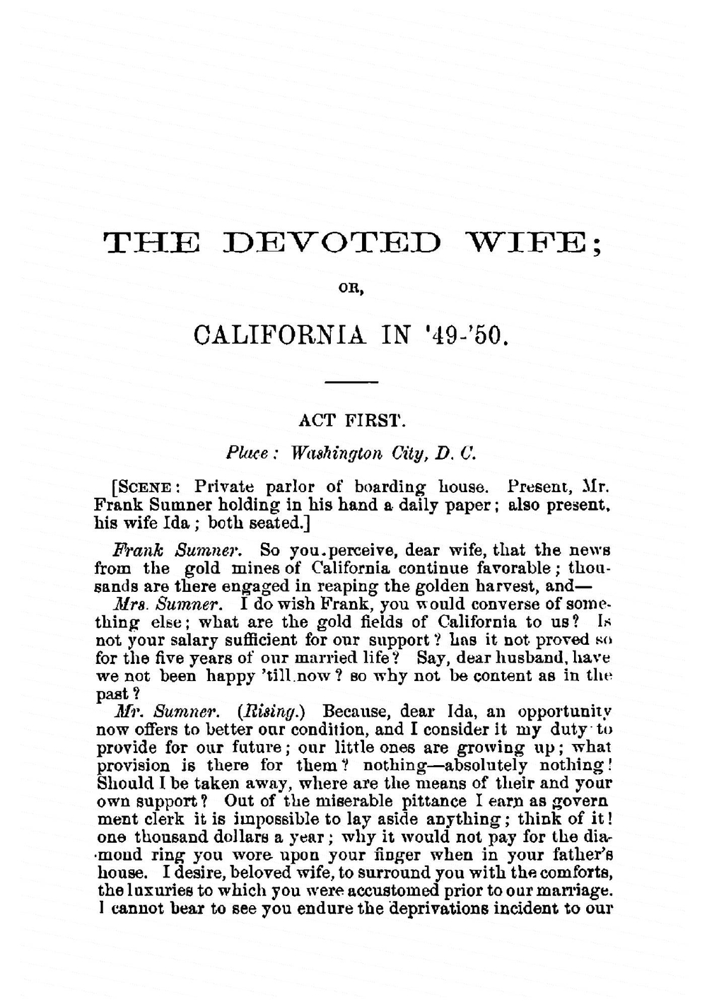 The devoted wife | Albert [from old catalog] Brewster