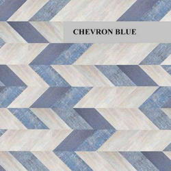 Пробковый пол Chevron Blue