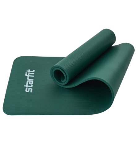 Коврик для йоги и фитнеса FM-301, NBR, 183x61x1,2 см, изумрудный