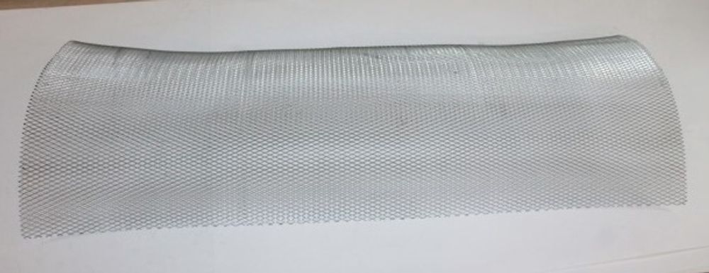Сетка стальная декоративная серебристая 40 см*100 см (ячейки 0,5 см*0,5 см) (Ростов)