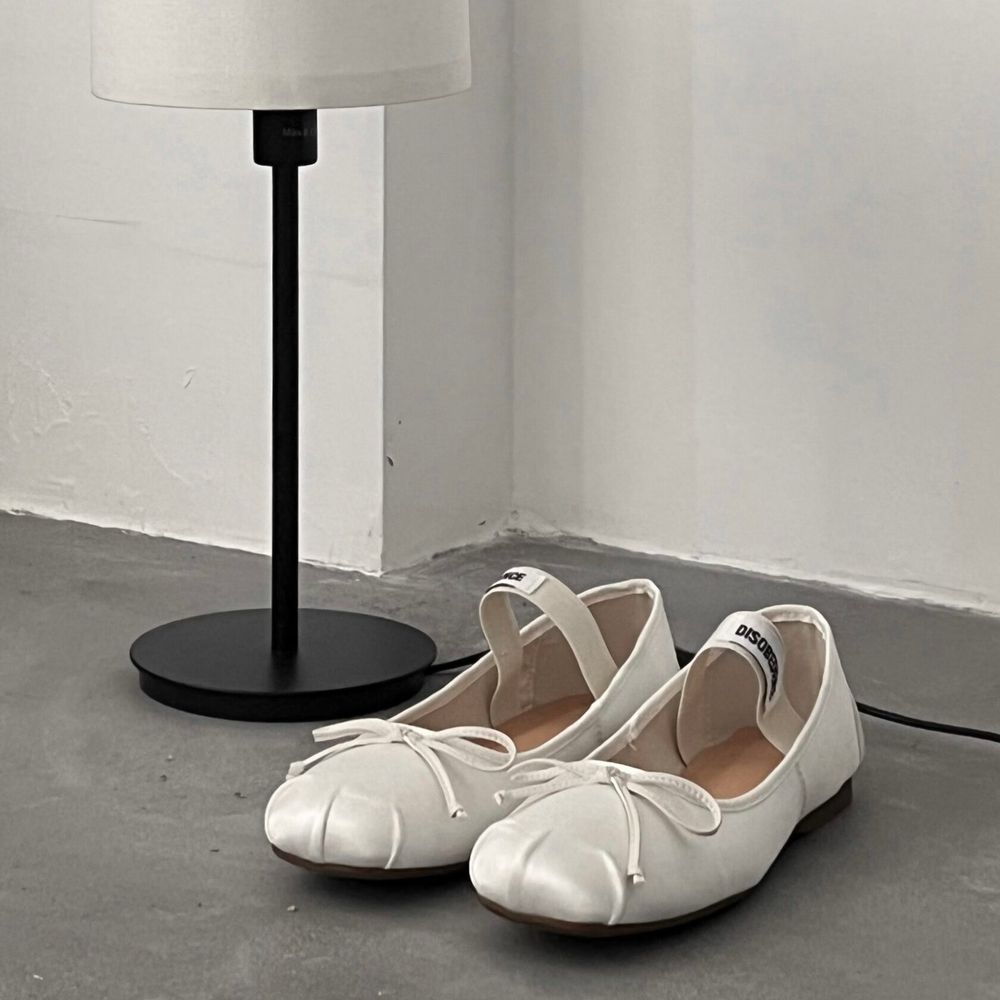 Балетки Disobedience Satin Ballerina ivory