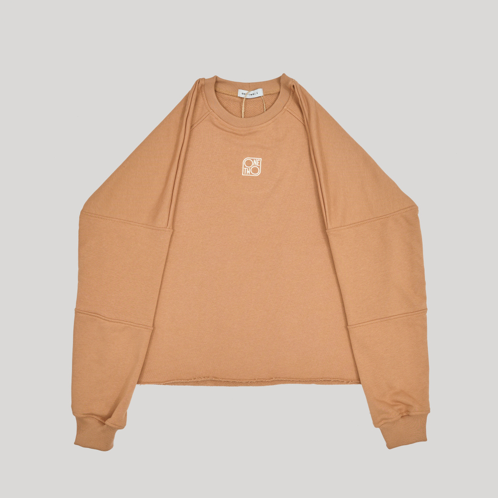 Raglan Sweatshirt LOGO Macchiato