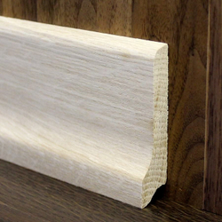 Дубовый плинтус профиль евро сапожок