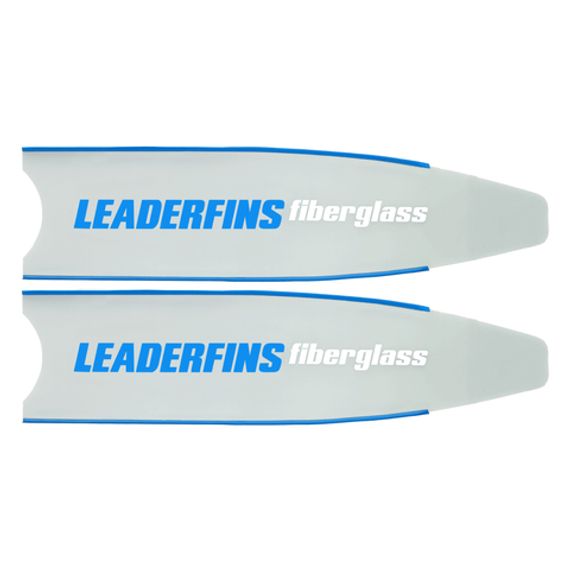 Лопасти Leaderfins Ice (стеклотекстолит) синие, с наклейкой, 20°