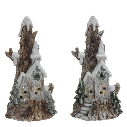 GAEM Фигурка декоративная "Домик" с подсветкой (LR44x2,прилаг), L, L8 W7 H16 см, 2в.