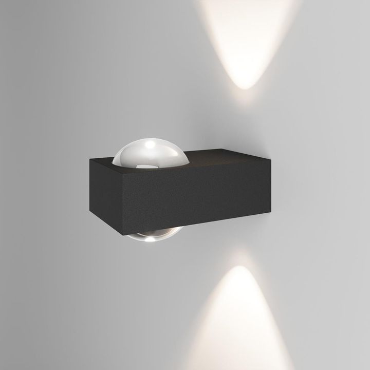 Уличный настенный светильник со светодиодами Elektrostandard Lenses a070458