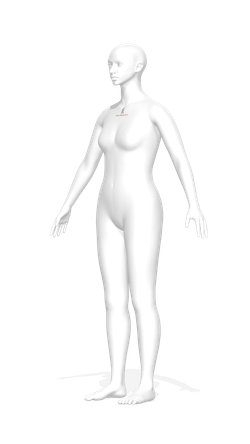 3D аватар манекена Моника