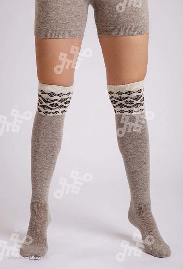 Гольфы из 100% монгольской шерсти