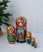 Матрешка Санкт-Петебург 15см 5 мест