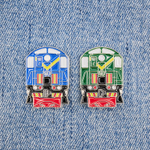 Значок тепловоз ТЭМ2 зеленый