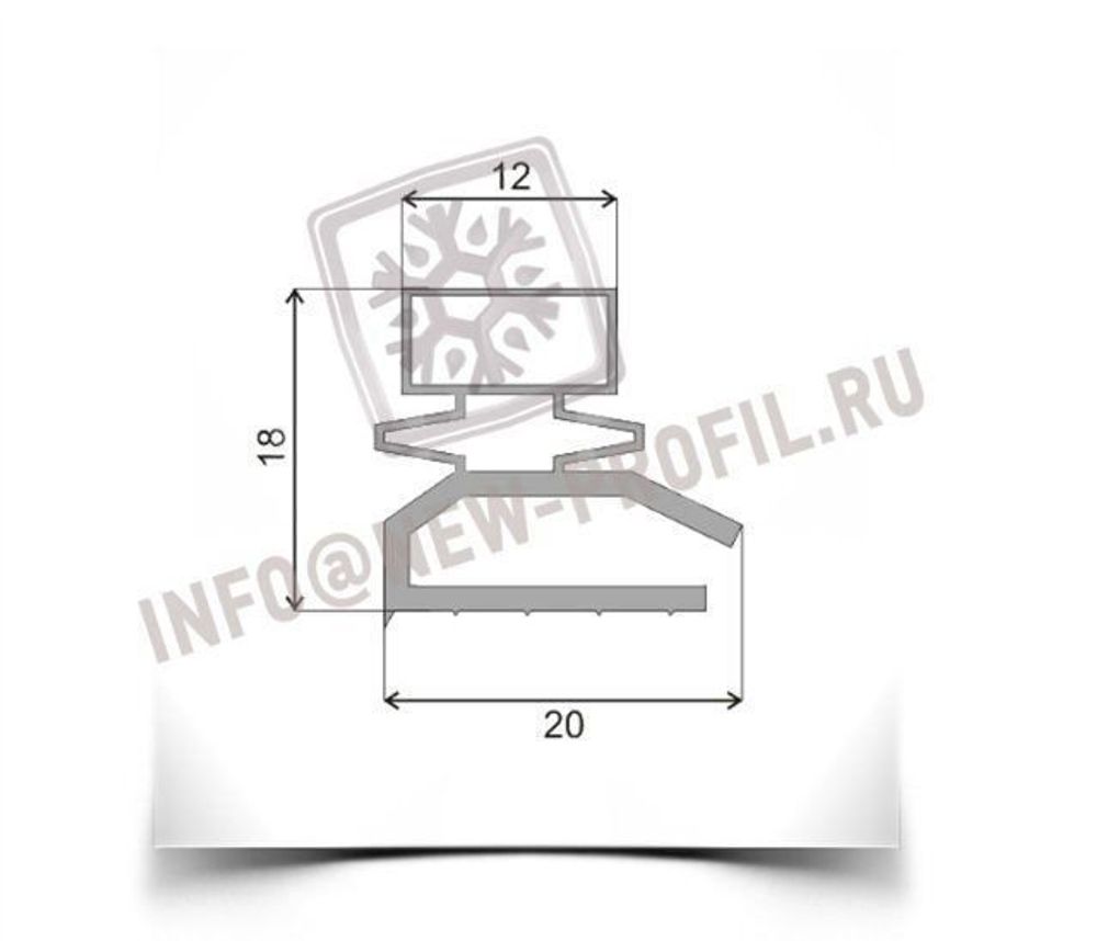 Уплотнитель для холодильного стола Finist СХС-600-3 размер 650*415 мм (013/014)