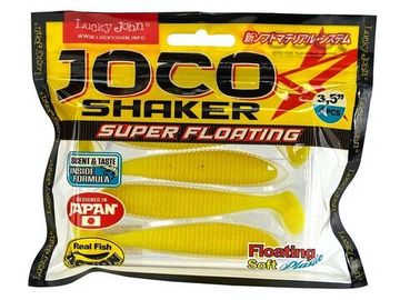Виброхвосты съедобные LJ Pro Series JOCO SHAKER 3.5in (8,89 см), цв. F03, 4 шт.