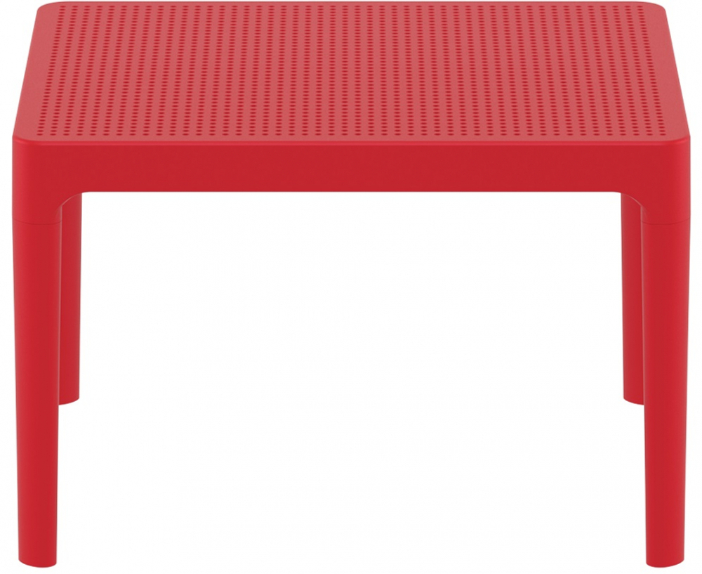 Столик пластиковый журнальный Siesta Contract Sky Side Table, красный
