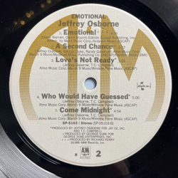 Винтажная виниловая пластинка LP Jeffrey Osborne Emotional (USA 1986)