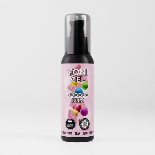 Лубрикант для орального секса SGAN YONI GEL со вкусом Бабл Гам, 100 мл