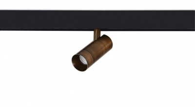 Светодиодный светильник Alpha для SPACE Track system 10Вт, D50xL160 мм, 796Лм, 36°, 3000К, диммируемый 0-10В, Ra &gt;90, темная бронза