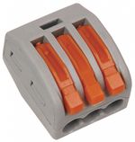 IEK CMK 222-413 Клемма 3-проводная строительно-монтажная многоразовая UZK-001-413 (АНАЛОГ WAGO)
