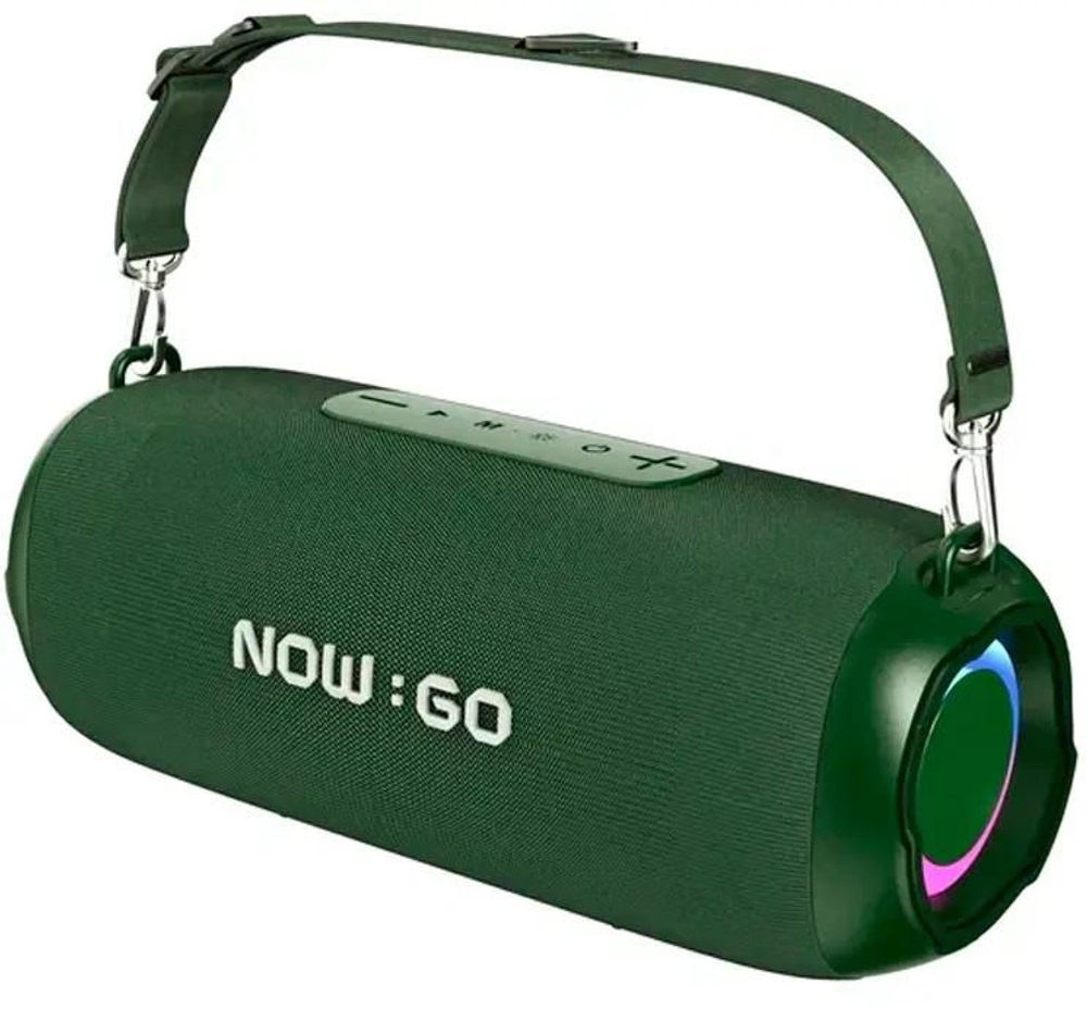Колонка портативная NOWGO F8, 40Вт, зеленый