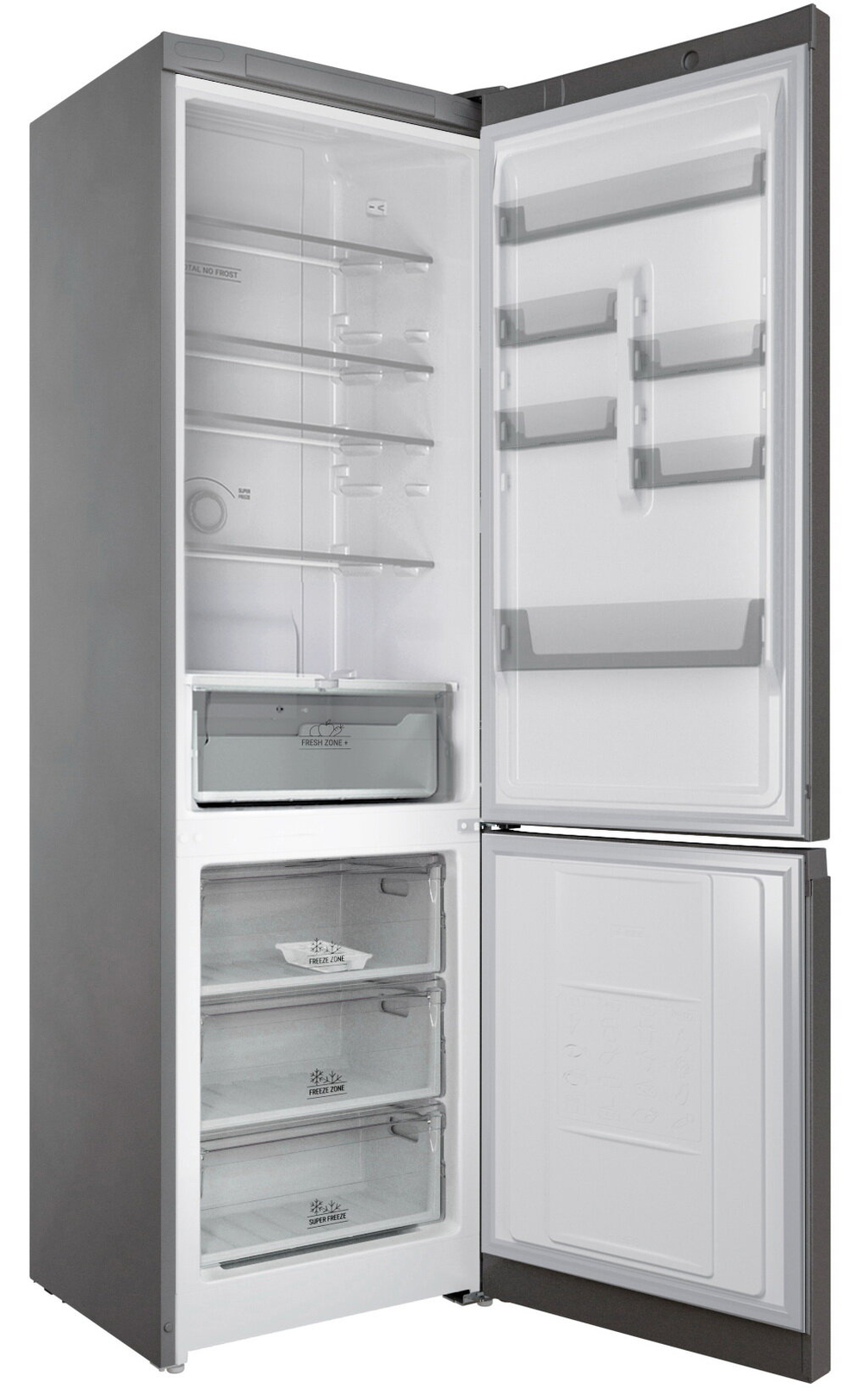 Двухкамерный холодильник Hotpoint HT 6200 S серебристый