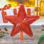 Гирлянда макушка "Звезда" 30 ламп 25см, красная