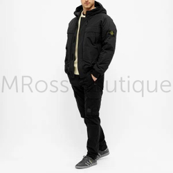 Мужская черная куртка Stone Island Micro Reps Down 40826