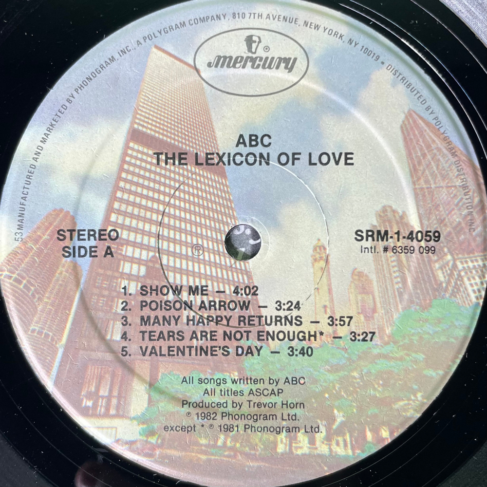 ABC ‎– The Lexicon Of Love (США 1982г.)