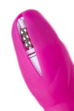 Виброяйцо с пульсирующими шариками розовое 9 см