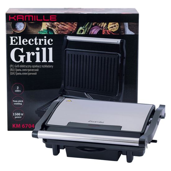 Гриль электрический с антипригарным покрытием Kamille KM-6704