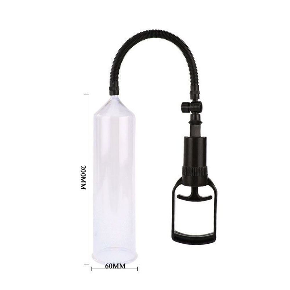 Вакуумная помпа с вибрацией - 25 см. (Цвет: прозрачный)