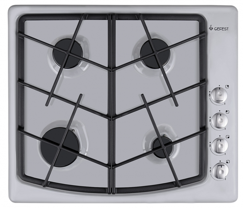 Поверхность варочная  Гефест СГ СН 1211  К6 (серая эмаль, газ/к, 59*51)