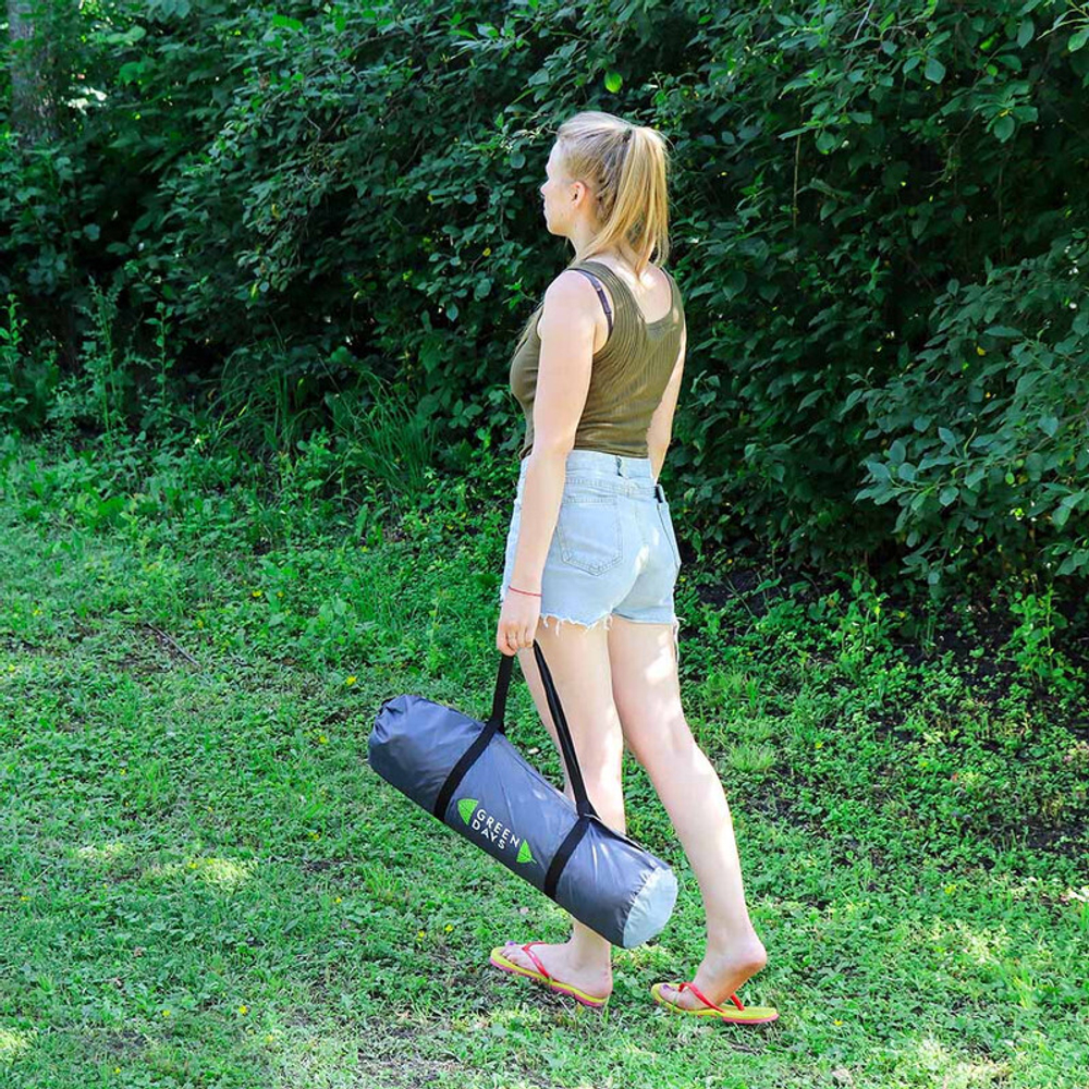 Палатка 4х-местная, 240х210х130 см, 2 слоя, 1 комн, с москитной сеткой, 1 вентиляционное окно, Green Days, GJH016