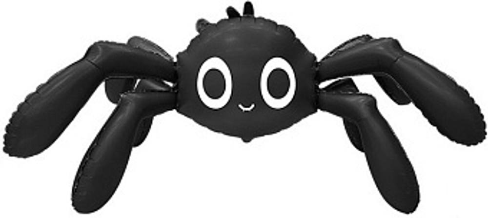 ВОЗДУХ Шар 3D (57''/145 см) Фигура, Паук, Черный, Сатин