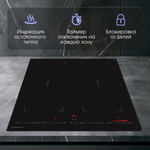 Стеклокерамическая варочная панель Zigmund & Shtain CI 29.6 B