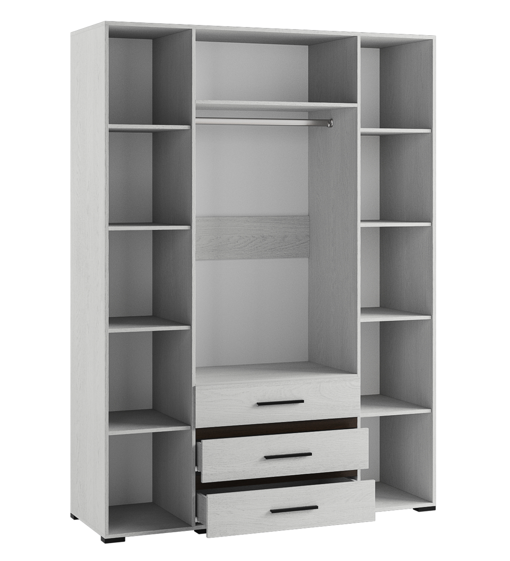 Шкаф с зеркалом Модена МШ-24, ясень анкор светлый