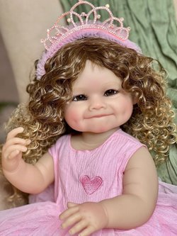 Кукла Реборн виниловая 55см в пакете (FA-826)