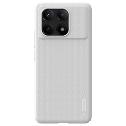 Тонкий жесткий чехол белого цвета от Nillkin для Xiaomi Poco X6 Pro 5G и Redmi K70E, серия Super Frosted Shield