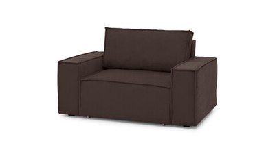 Кресло Софт 2 Cilium Chocolate 152*103*90 см, Коричневый Вельвет Дельфин Фиеста