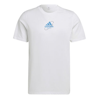 Мужское теннисное поло adidas Thiem Graphic T-Shirt Men - White