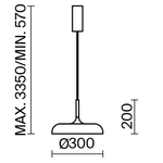 Подвесной светодиодный светильник Maytoni Gerhard MOD189PL-L12W3K1
