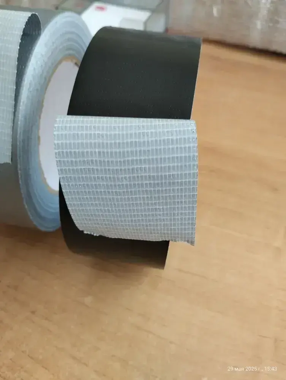 Армированный скотч НСТ ТПЛ-50мм*50м чёрный / влагостойкая армированная клейкая лента