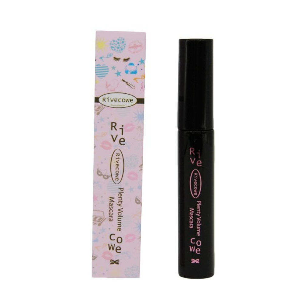 RIVECOWE / Черная тушь для объема ресниц Plenty Volume Mascara, 10 мл