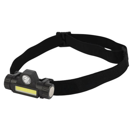 Фонарь налобный светодиодный Трофи GA-101 аккумуляторный 3 Вт COB + 3 Вт LED 2 режима магнит