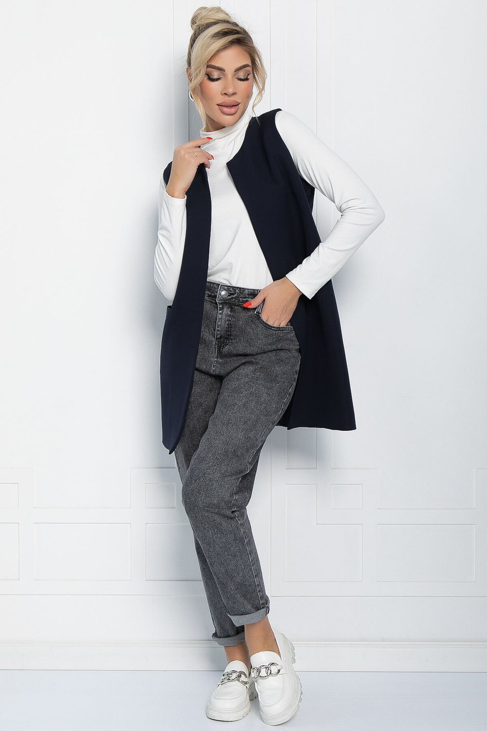 Жилет Герти (темно-синий) Б11664 LT Collection