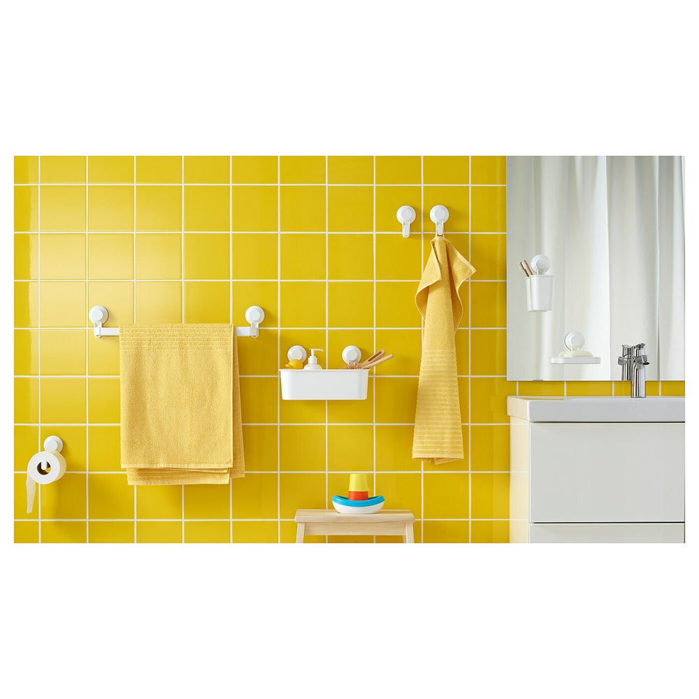 IKEA TISKEN  (ИКЕА ТИСКЕН)  -  Держатель для зубной щетки с присоской, белый