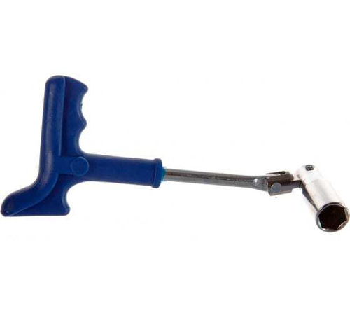 Ключ свечной шарнирный с рукояткой №16 Kraft