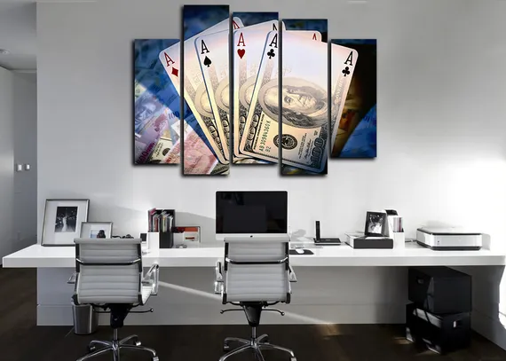 Модульная картина "Четыре туза"