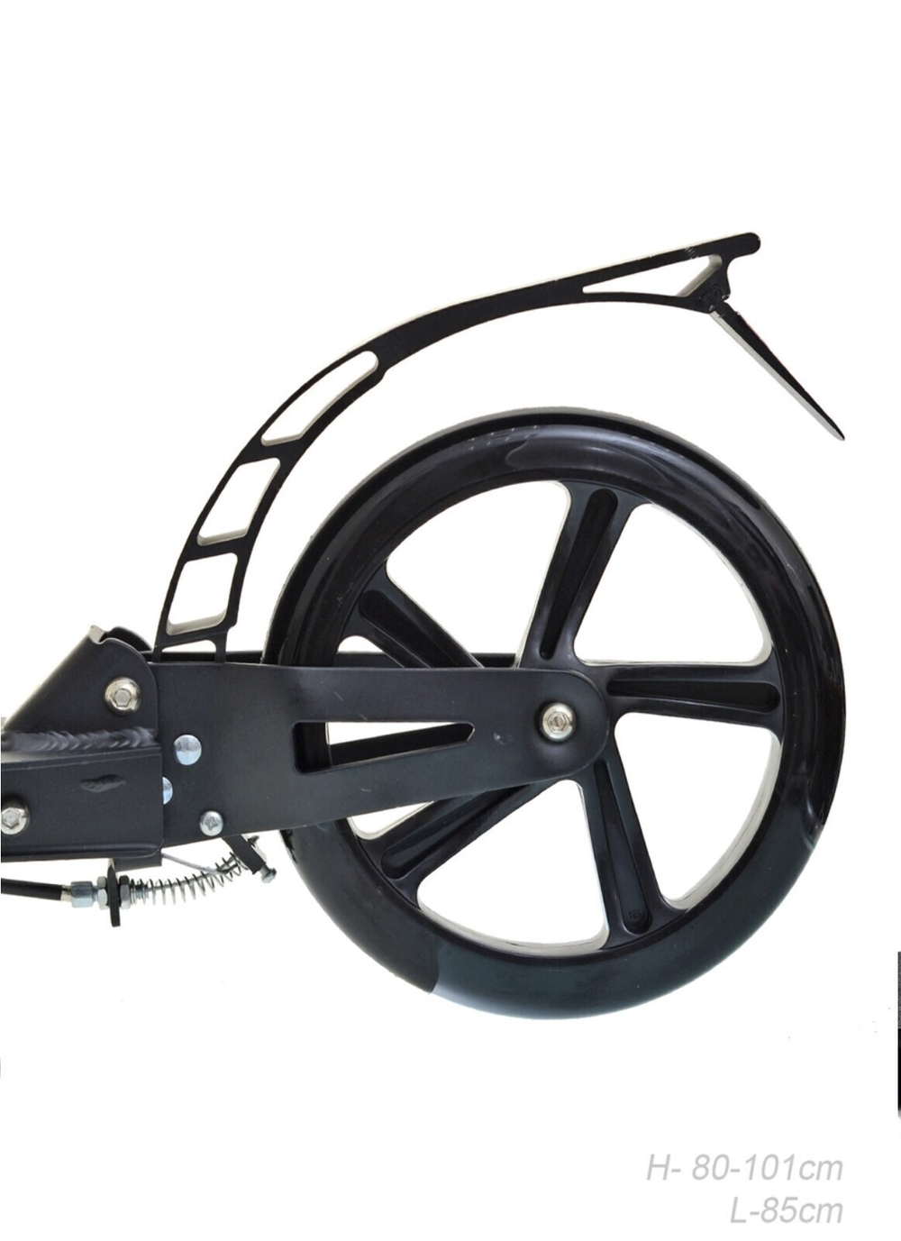 Городской самокат Urban Scooter тм Original Brake 2020 с ручным тормозом, черный