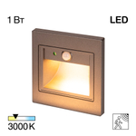 Citilux Скалли CLD005KS1 Встраиваемый светильник с датчиком движения Графит