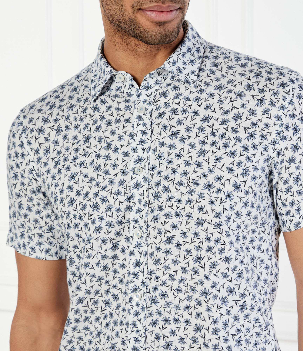 Льняная рубашка C-ROAN-ken-SH-C1-251 BOSS BLACK - темно-синий(50539565)